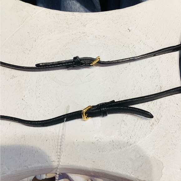 Designer Classy Black Adjustable Miu Miu leather belt - Picture 3 of 4